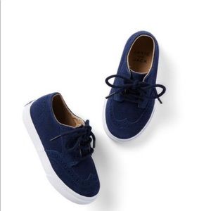 JANIE & JACK SUEDE WINGTIP SNEAKER
